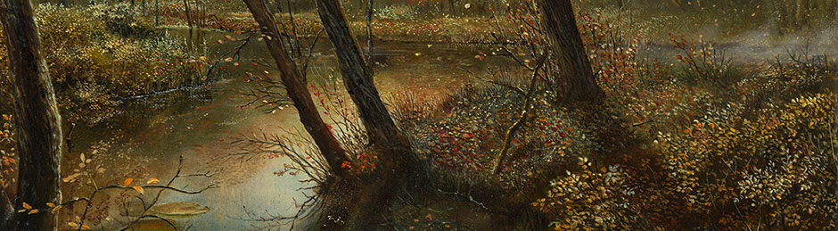 Autumn landscape - 50x60 - Tempera on panel
